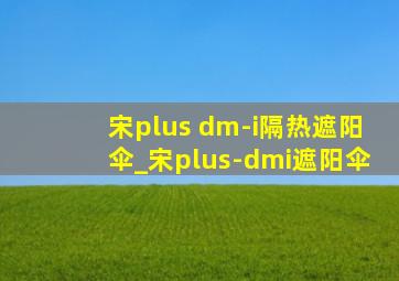 宋plus dm-i隔热遮阳伞_宋plus-dmi遮阳伞